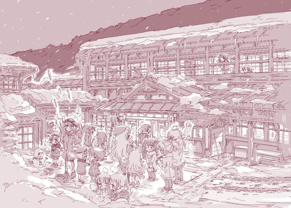 「今の季節の大沢温泉さんとか最高だろうなぁ。。ドテラ持って泊まりに行きたい。。! 」|天六歌劇団@コミカライズ１巻発売中＆冬のウマ娘新刊発売中のイラスト
