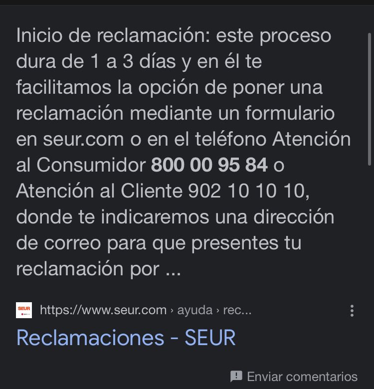 antonio3carrion's tweet photo. Hola @SEUR_responde veis normal que el repartidor no me entregue paquete. Que no avise de dónde lo deja, que esté una semana buscando el paquete y el resultado sea que pague 10€ en la factura telefónica??? https://t.co/Xscvya2Uy3