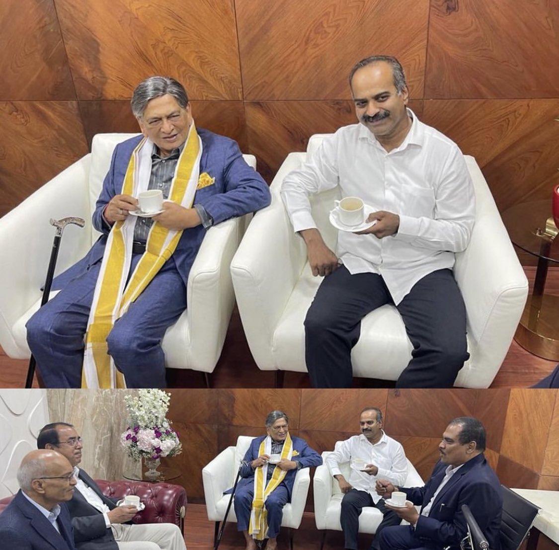 PCMohanMP's tweet photo. Former CM Shri #SMKrishna announces his retirement from politics.

A widely admired statesman, he has made lasting contributions to #Bengaluru's development and India's progress.

Thank you for your tireless service to our nation. We will always be grateful for your guidance. https://t.co/ALRARpKNOb