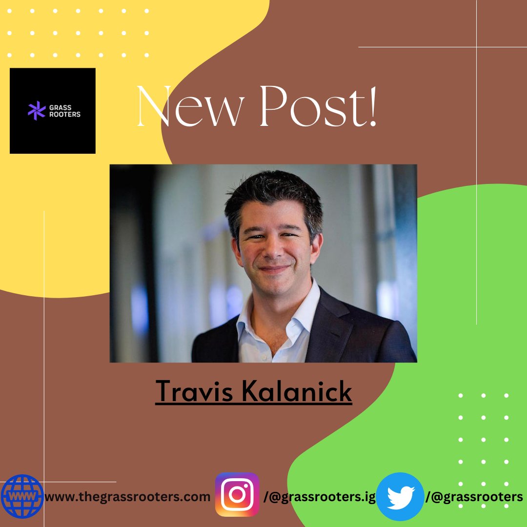 grassrooters's tweet photo. Blog Update
New blog post update at the Grassrooters about Travis Kalanick.
Visit:- https://t.co/ncnOcBktJW
#grass_rooters #grassrooters
#grassrooters https://t.co/IuN42dZ8WB