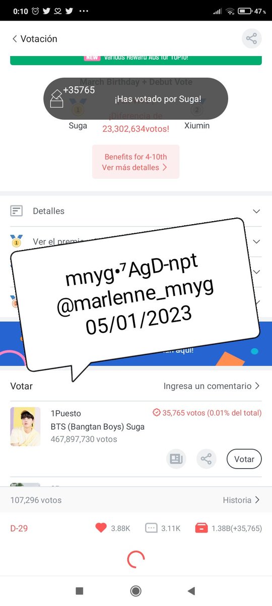 marlenne_mnyg's tweet photo. @YTarmyMx @BTS_twt Hola buenas noches #MercaditoFP aquí mis votos de la masiva inicial #NopalitosTeam🌵
#BTS #방탄소년단 @BTS_twt https://t.co/cqW1UGSQT5
