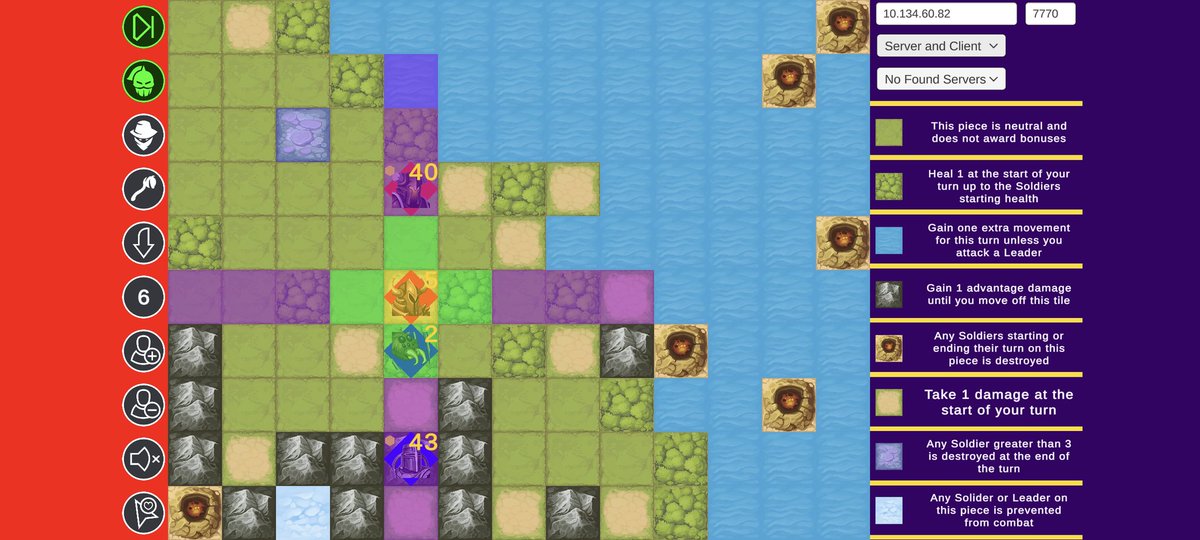 DanTheDev_'s tweet image. Very early look at mobile build. 
New unit as well, spiders which pull targets towards them. 

Mobile can even host as a server! 
Update on itch soon.