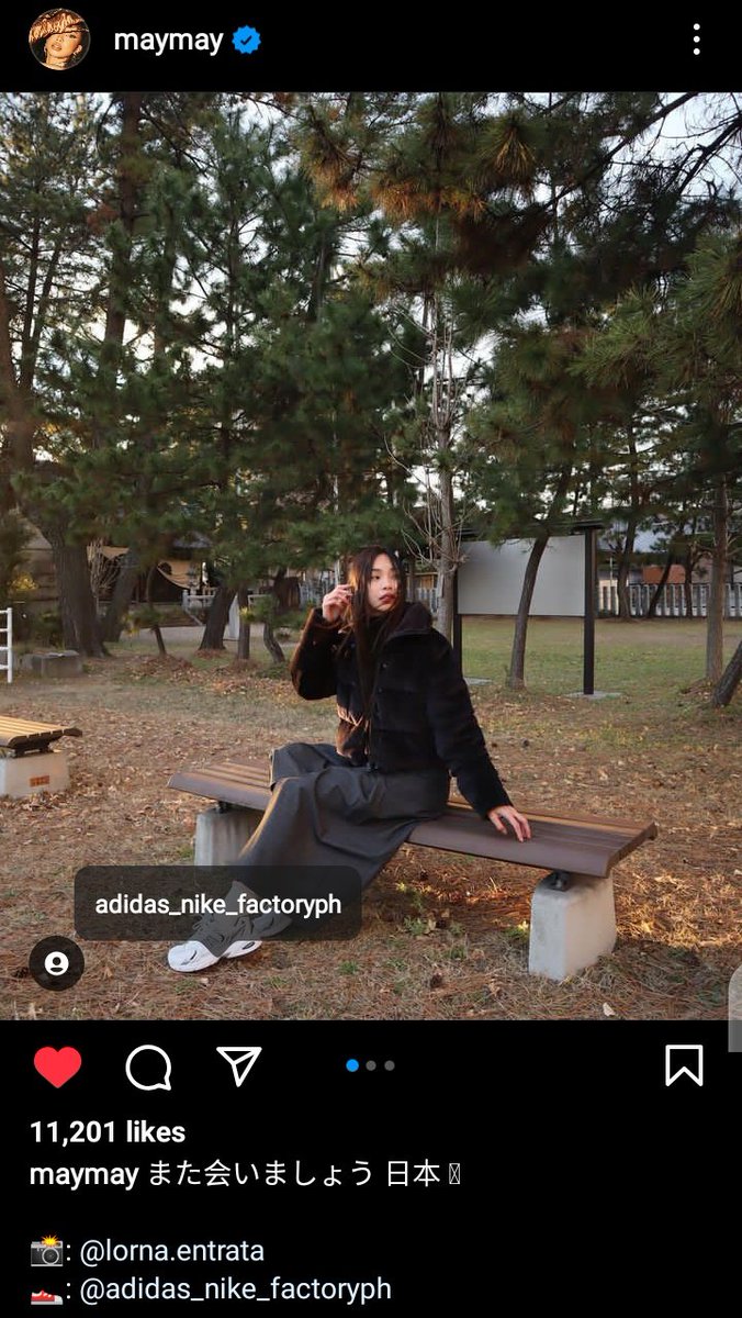 mylovekirito's tweet photo. Maymay's IG post update
yown nakatag na si ADIDAS
Official endorser naba hehe?

#MaymayEntrata @maymayentrata07 
#PuedeBa #AMAKABOGERA https://t.co/0iseInfhb8