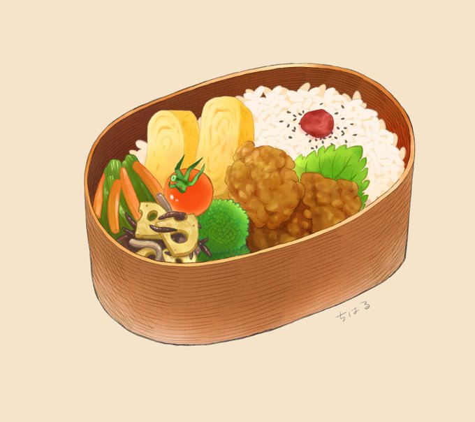 久々のフードアート!唐揚げ弁当 
