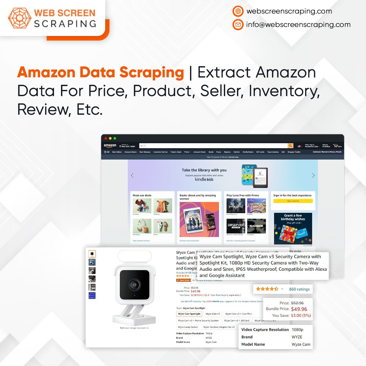 webscreenscrap's tweet image. As a competent Amazon data scraping provider, our Amazon data extraction service is the ideal option to meet all of your needs.
webscreenscraping.com/amazon-web-scr…
#AmazonDataScraping #ScrapeAmazonProductData #AmazonWebScraping #AmazonProductIntelligence #WebScreenScraping