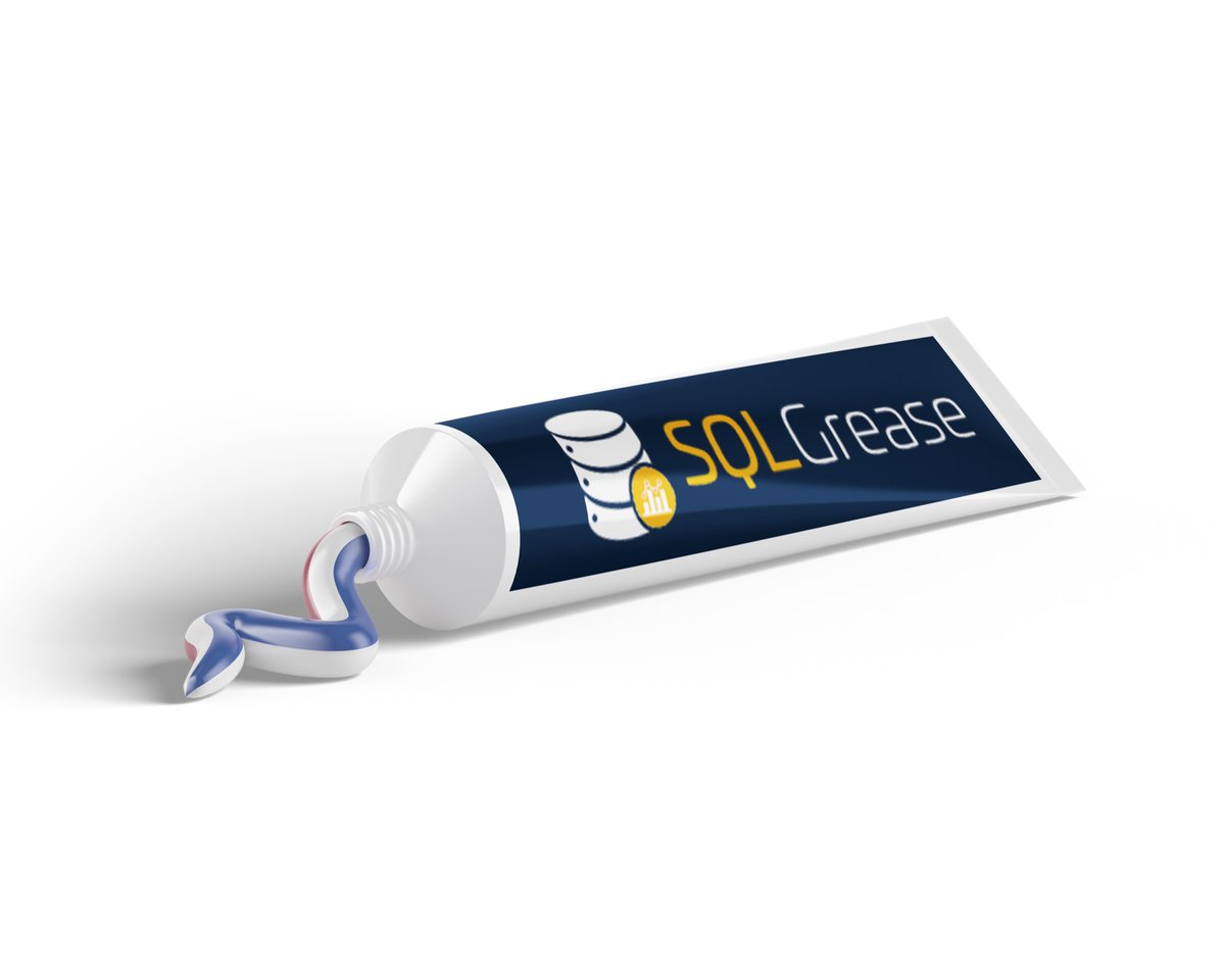 SQLGrease's tweet image. We’re now offering SQLGrease in travel size.