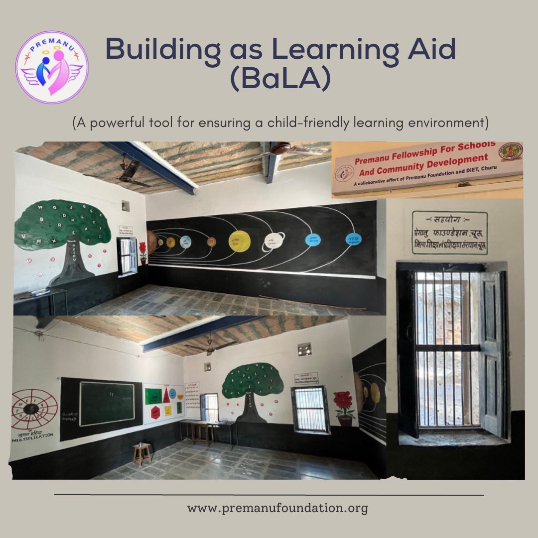 Premanu_'s tweet photo. Building as a Learning Aid, or BaLA as it is popularly known, is a powerful tool for transforming school infrastructure into learning resources and making it child-friendly.

#BaLA #building #learning #aid #school #infrastructure #teacher #children #community #youth #education https://t.co/arqPLc9m3r