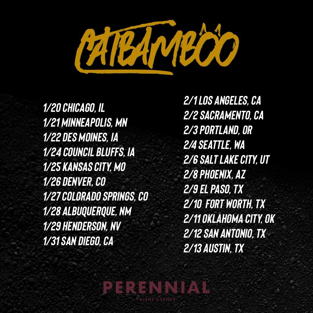 Forgot we had a twitter. Here’s a tour for <a href="/Catbambooo/">Catbamboo</a> coming your way soon. 🎢