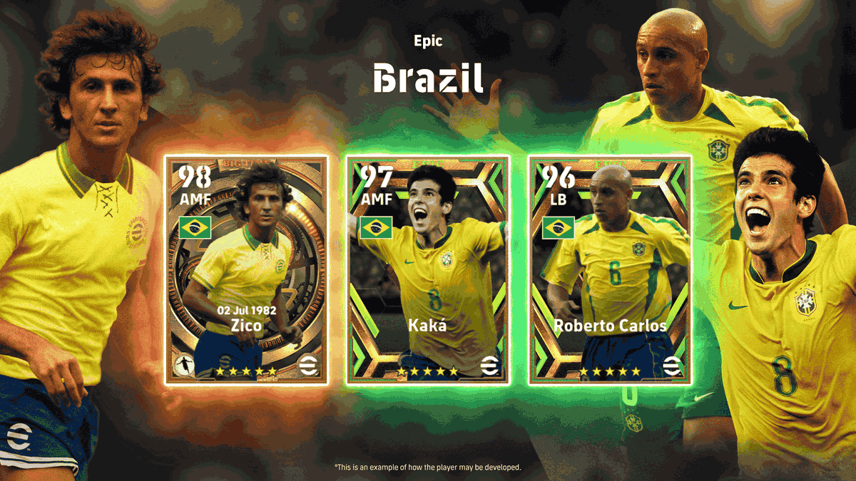 eFootballHub23's tweet photo. Today's Epic : Brazil in #eFootball2023 !

#eFootball | #efootball2023mobile https://t.co/RMreU5tfYN