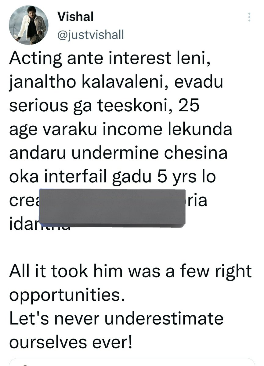 @satya_rongala @ConfusedAathma_ Orey Erripappa, nenu Quote chesina tweet lo PK fan ye 'Interfail gadu' ani vesaadu.
Kallu Mingaya ???