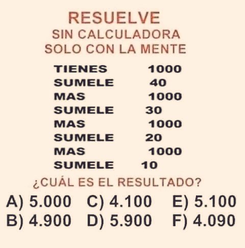 Dr_Blazquez's tweet photo. Reto. Calcula mentalmente vía @LuisMiSalgado https://t.co/uDi8GiubuZ
