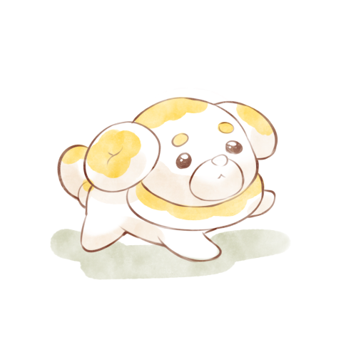 覚えのないキャンバス開いたらパピモッチがいたので置いておきます 