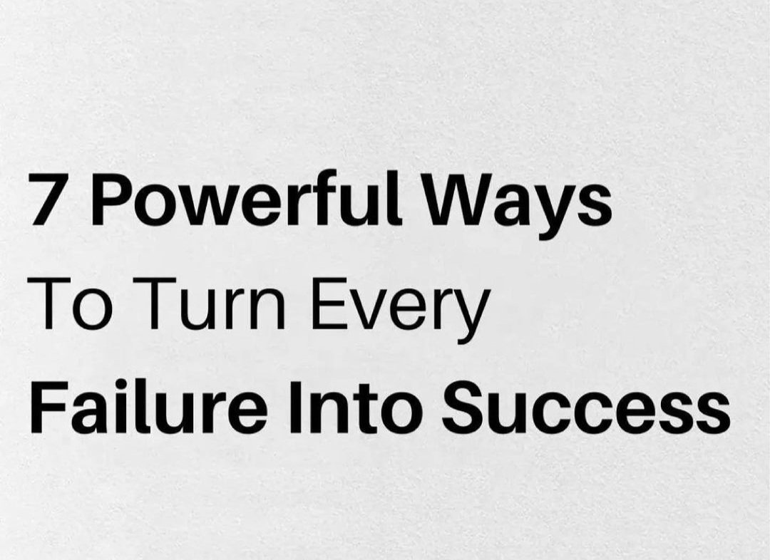 MindWisdomMoney's tweet photo. 7 Powerful ways to turn failure into success: https://t.co/nWzFtT5CV3