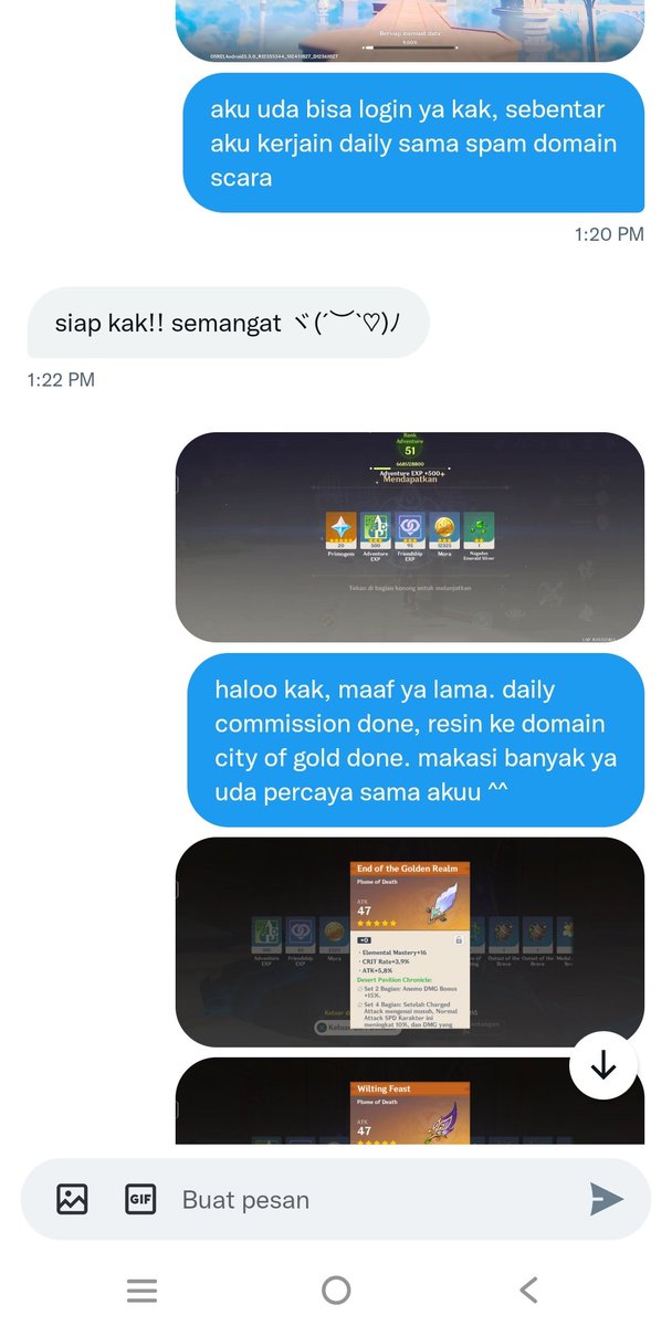 rcidenshogun's tweet photo. testimoni joki rawat akun (daily commission + spam domain city of gold) #genshinimpact #jokigenshin #jokigenshinimpact #genshintwt #zonauang https://t.co/F7eyxEISkq