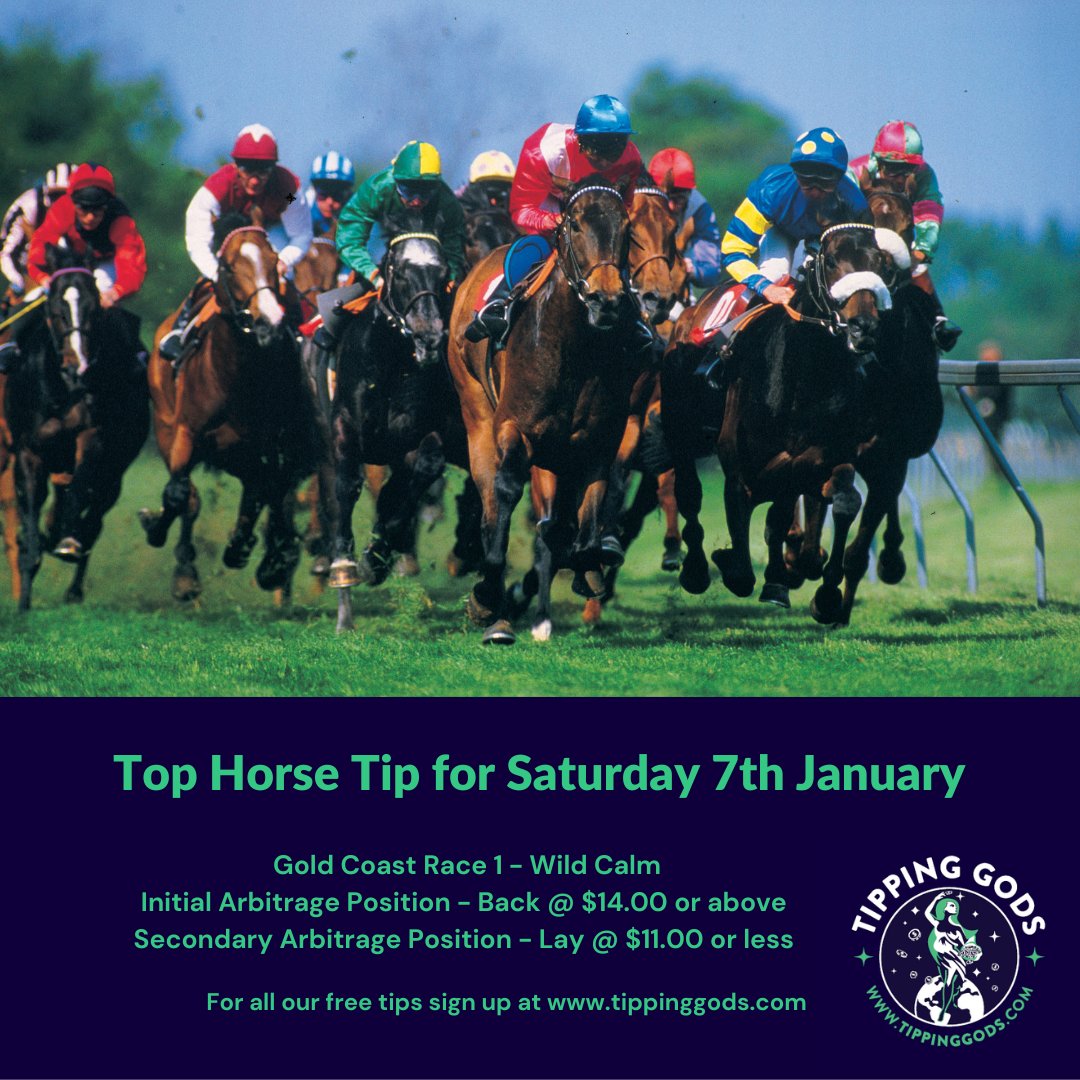 Tip_N_Gods's tweet photo. Saturday's top tip below. For all your free tips log onto https://t.co/15kYspQXPN and sign up. 
Tipping Gods - Profit Heaven!
#goldcoast #horseracingtips
#arbitrage #wagering #trading
#tipping #gambling #Betfair #Ladbrokes #Tips #horseracing https://t.co/LJOC6qfFPw