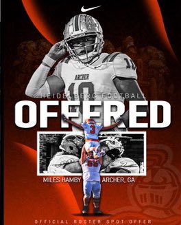 hamby_miles's tweet photo. Blessed to receive my 7th offer from @BergFootball !!! #AGTG @CoachAvila50 https://t.co/7cNyBT8ZZs