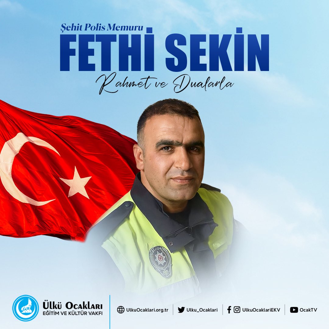 Ulku_Ocaklari's tweet photo. Kahraman Şehidimiz #FethiSekin’i şehadetinin yıl dönümünde rahmet ve dualarla anıyoruz. https://t.co/OsnLDE6YgU