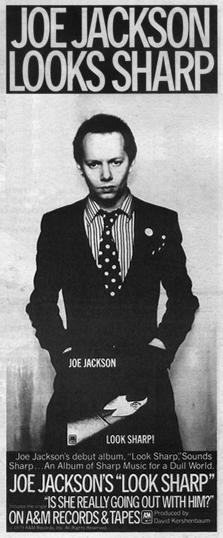 JakeRudh's tweet photo. On this day in 1979, #JoeJackson released his debut studio album “Look Sharp!” featuring singles “Is She Really Going Out with Him?" “Sunday Papers" “One More Time" and “Fools in Love" https://t.co/AAd5N54sEM