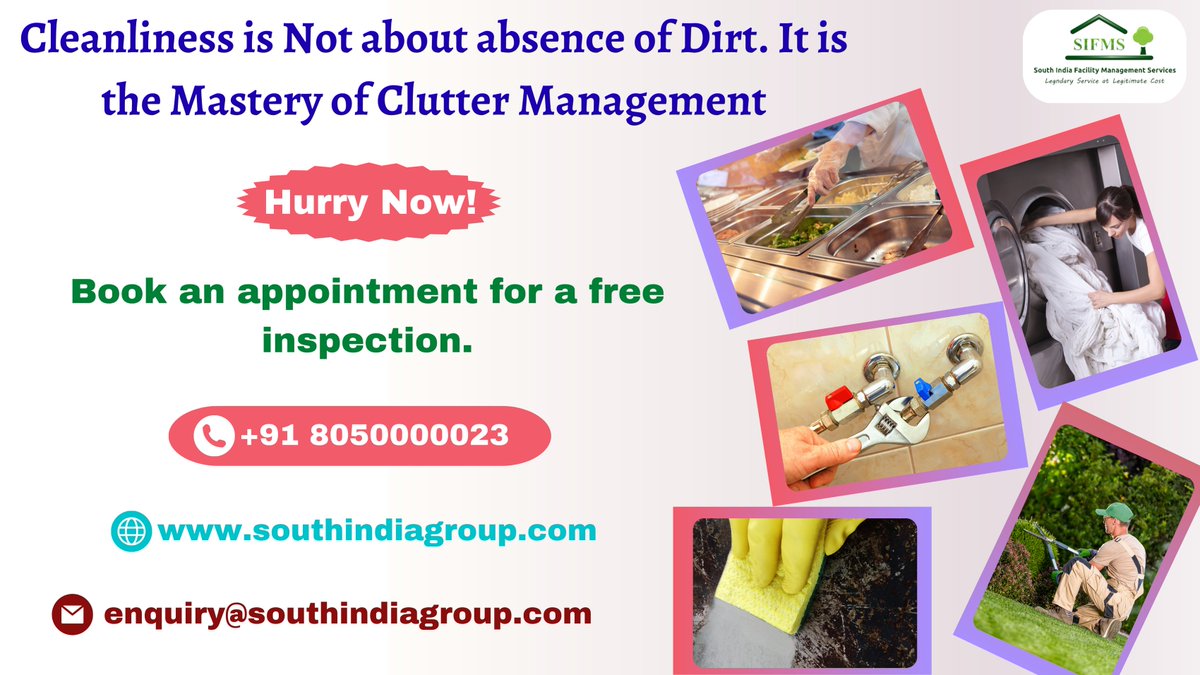 sifms_in's tweet photo. SIFMS is the best facility management service provider. We have certified facility technicians who have knowledge of handling facility problem.We give our best service to clean the dust in your places. 8050000023 https://t.co/M42836ywEv #sifms 
#facilitymanagementservice #laundry https://t.co/7zhOH3wKyt