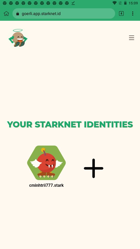I claimed my ".stark" domain name on <a href="/Starknet_id/">Starknet.id</a>

Claim yours before it's too late for a big surprise 👀 ... 

#StarkNet #StarknetIdOdyssey