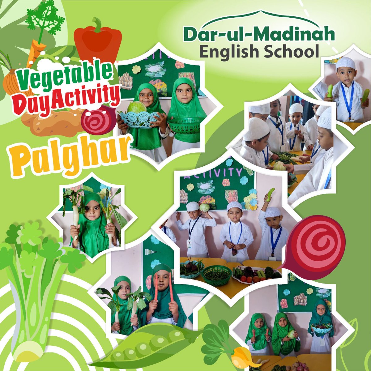 DarulmadinahIND's tweet photo. #vegetableactivity #vegetableacademy #palgharschool #studentactivities #kidsfun #craftideas #darulmadinah https://t.co/Qb7Va7xIy8
