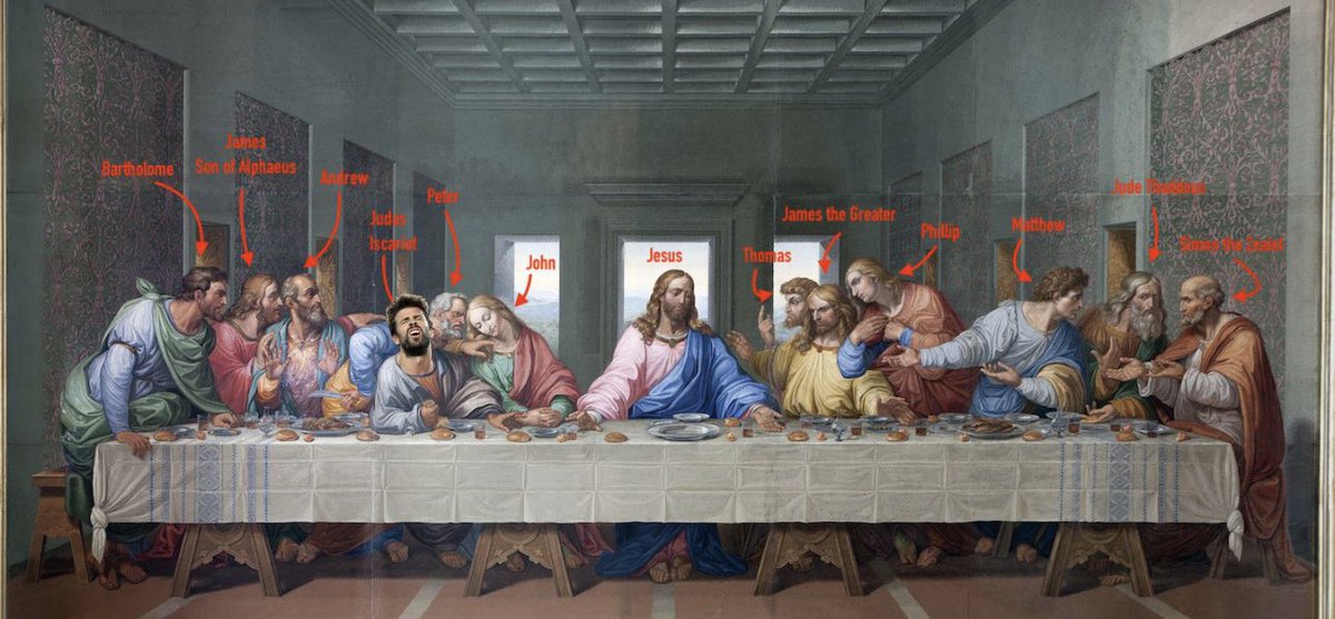 meldoggos's tweet photo. Matthew 27:3-8: #Pigque sins by betraying innocent blood for coins and his kids for Shakira’s property.  The modern day Judas. The most hated 🐀 https://t.co/ObgylTBFBX