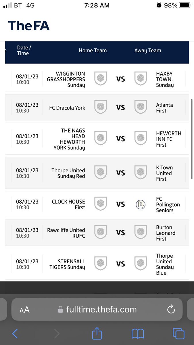 York Sunday Morning League (@timcladysml) on Twitter photo Football is back this weekend and it derby day in Div One!
<a href="/WGFC82_seniors/">Wigginton GH FC</a> v <a href="/HaxbyTownFC/">Haxby Town F.C</a>
Nags Head vs Heworth Inn
Competitive games all around…why not get out and watch some local football? Football is back this weekend and it derby day in Div One!
<a href="/WGFC82_seniors/">Wigginton GH FC</a> v <a href="/HaxbyTownFC/">Haxby Town F.C</a>
Nags Head vs Heworth Inn
Competitive games all around…why not get out and watch some local football?