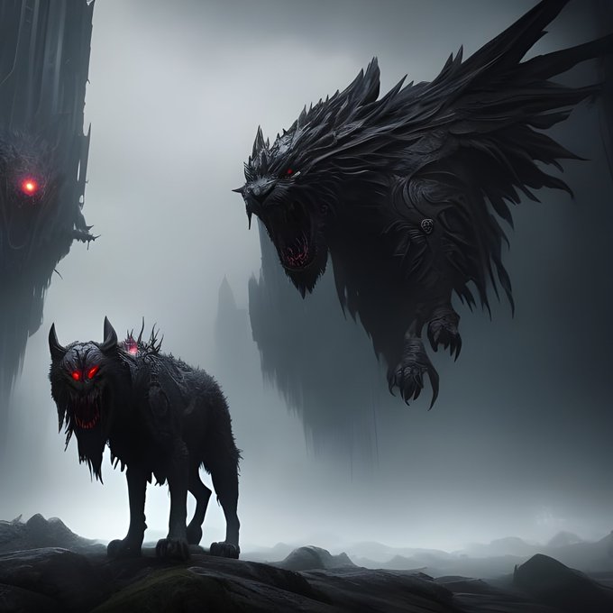 CatherineShaki's tweet photo. "Demon's Best Friend"

 - made with 
@NightCafeStudio

https://t.co/3TDKfZ8NC6

#NFT #NFTCommuntiy #art #ArtificialIntelligence #NFTartwork
#aiart #nightcafe #digitalart #fff #LFG #NFTs https://t.co/EnMclxpLM0