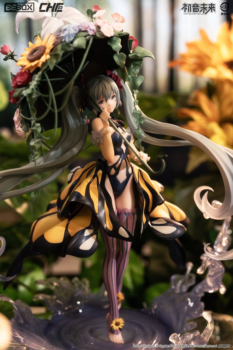 MechanicalJapan's tweet photo. La compañía BeBox presenta la figura a escala 1/7 que le dedica a Hatsune Miku basada en una ilustración original de Fajyobore en la que ha sido representada como una mariposa cola de golondrina.

Más información: https://t.co/l0dyewvszM

#初音ミク #HatsuneMiku https://t.co/eoyREfi6iv
