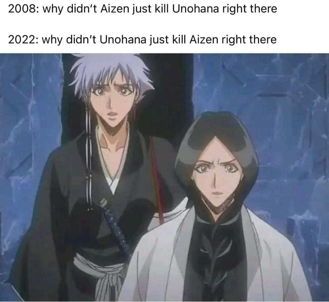Shawnthe_Great's tweet photo. Me when I read Bleach for the first time in 2021 lol
#bleachmemes #BLEACHTYBW #BLEACH_anime #bleachthousandyearbloodwararc #BLEACH https://t.co/ml4RPDMNxY
