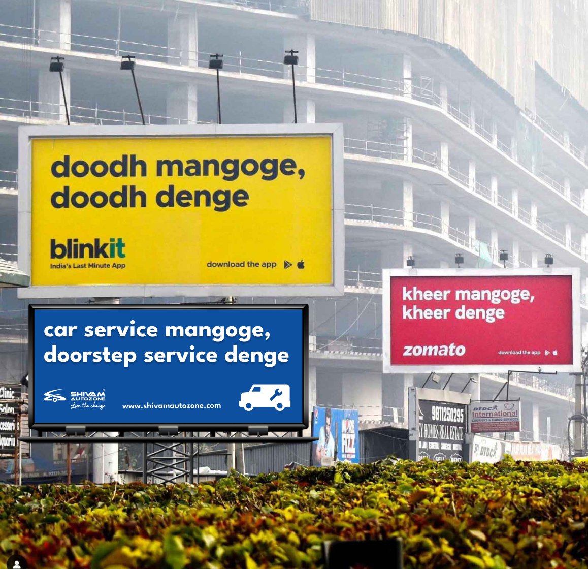 ShivamAutozone's tweet photo. Gaadi mein Doodh Gire ya Kheer,
Service on Wheels aapke Doorstep par haazir! 🏡🚘
WAIT WAIT....
Gaadi par Dent aaye ya Scratch
Service on Wheel ki #DoorstepService hai Perfect Match! 🛠️🏡🚘
#momentmarketing #MarketingStrategy #carservice #ServiceOnWheels #BannerTrend https://t.co/VUqiotsIt1