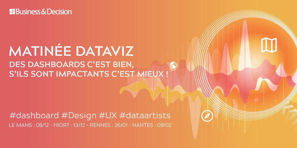 BD_Group's tweet photo. Des dashboards impactants, c'est mieux ❗
📆 Jeudi 26 janv. à Rennes
Inscriptions 👉 https://t.co/wRX9MuLpYz

✅ Tendances
✅ Apports du #cloud dans vos outils de dashboarding
✅ REX : passer de 200 rapports à 5 applis de pilotage
✅ Démo de solutions

#Dataviz https://t.co/67Nk9xzNc0