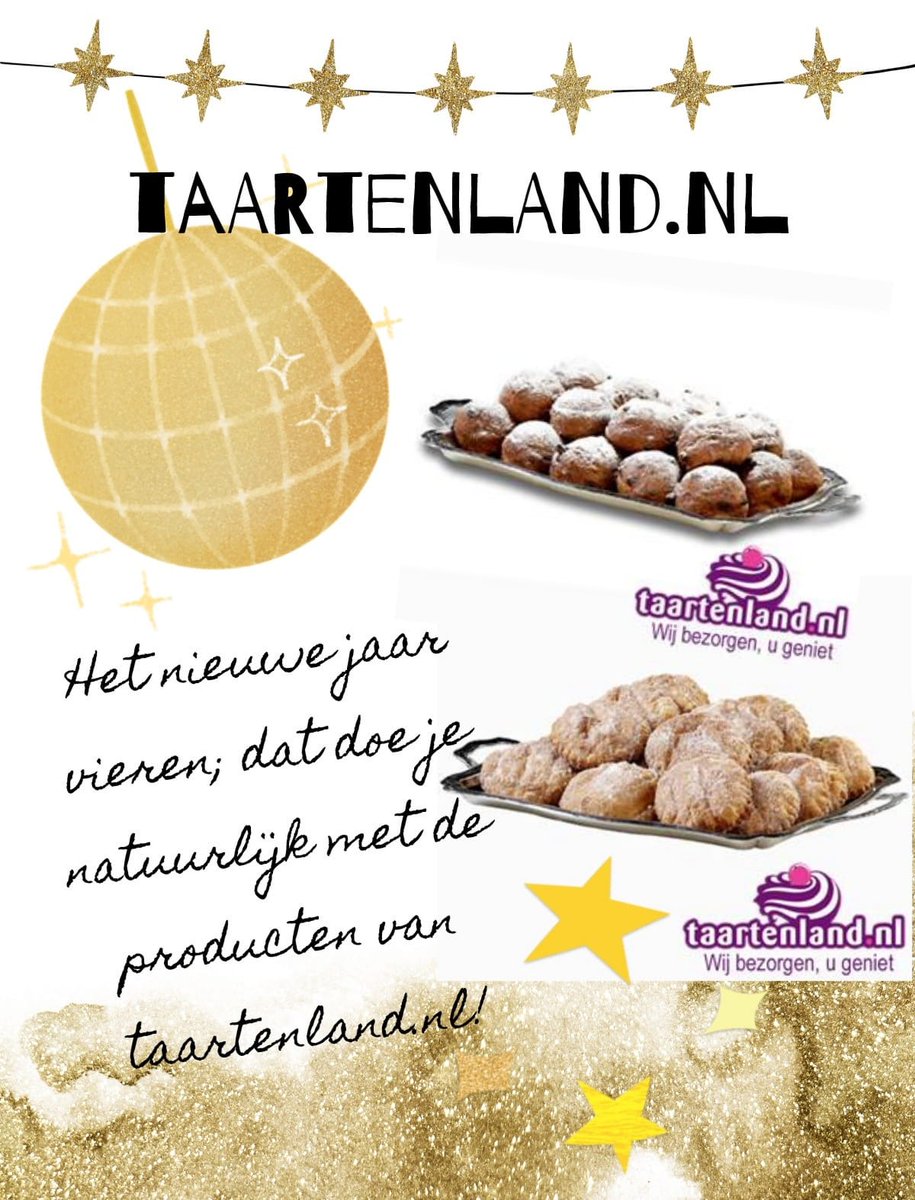 Taartenland's tweet photo. U kunt nog OLIEBOLLEN  bestellen tot 14 januari , dagelijks vers bezorgd!! https://t.co/XyAunHz6wk