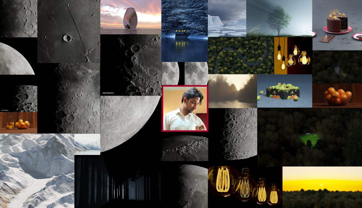muneeb227's tweet photo. A bit late but concluding year 2022 with my #artvsartist2022 #b3d #blender3d #SyedMuneebAli #edisonbulb #cake #foodrender #moonrender #volumetrics #environment #conceptart #landscape #render #perspective https://t.co/O2YYqthn9Z