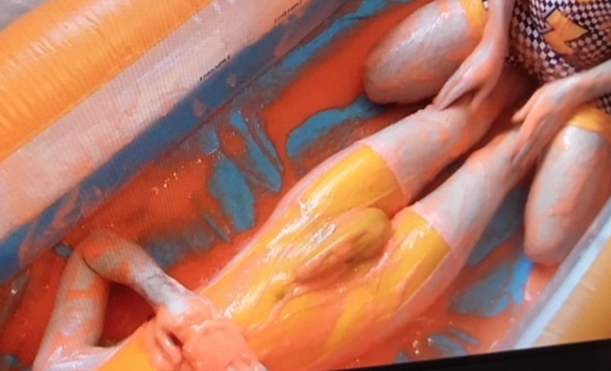 Always love getting my <a href="/bumchumspants/">Bum Chums Men’s Underwear</a> singlets covered in slime 😜😈🍑🍆