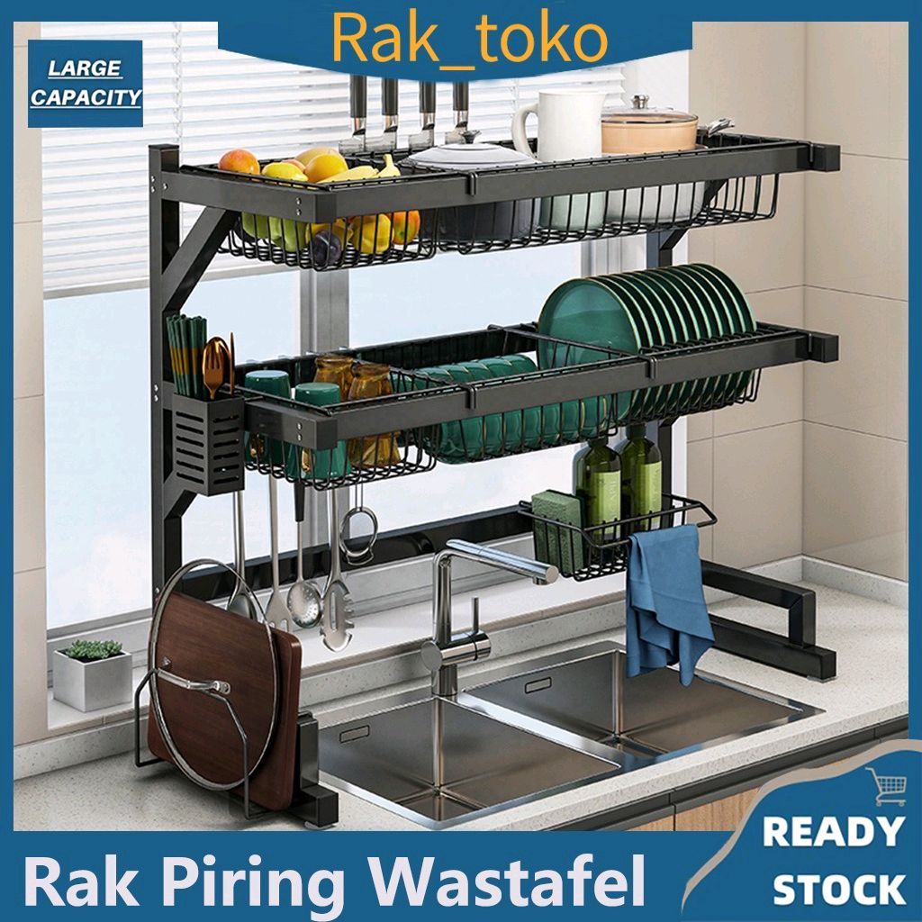 Cek Rak Piring Wastafel Stainless Steel Hitam Peralatan Dapur Kokoh Kuat dengan harga Rp159.000 - Rp519.000. Dapatkan di Shopee sekarang! shope.ee/20Mlaa0YSm?sha…