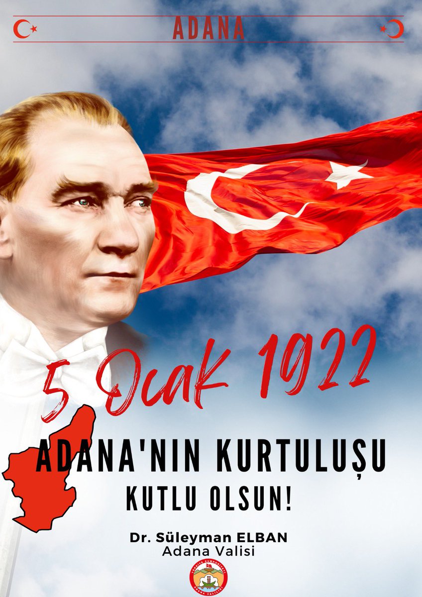 drsuleymanelban's tweet photo. Milli Mücadelemize ilham olan güzel #Adana’mızın kurtuluşunun 101. yılını kutluyor; Gazi Mustafa Kemal Atatürk başta olmak üzere cesaretleriyle yolumuzu aydınlatan tüm kahramanlarımızı rahmet ve şükranla yâd ediyorum. https://t.co/9h6GfnRY98