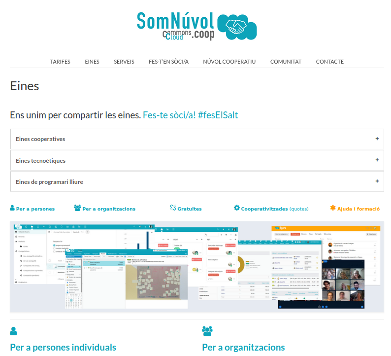 femprocomuns's tweet photo. Comença l'any amb noves eines.
Tecnoètiques i amb programari lliure.
https://t.co/a7XUX4jUfI
Oficina, Correu, Calendaris, Formularis, Videoconferència, Gestió econòmica
Som cooperativa
Ens unim per compartir les eines #fesElSalt
@SomNuvolCoop https://t.co/qC6Bhzj26n