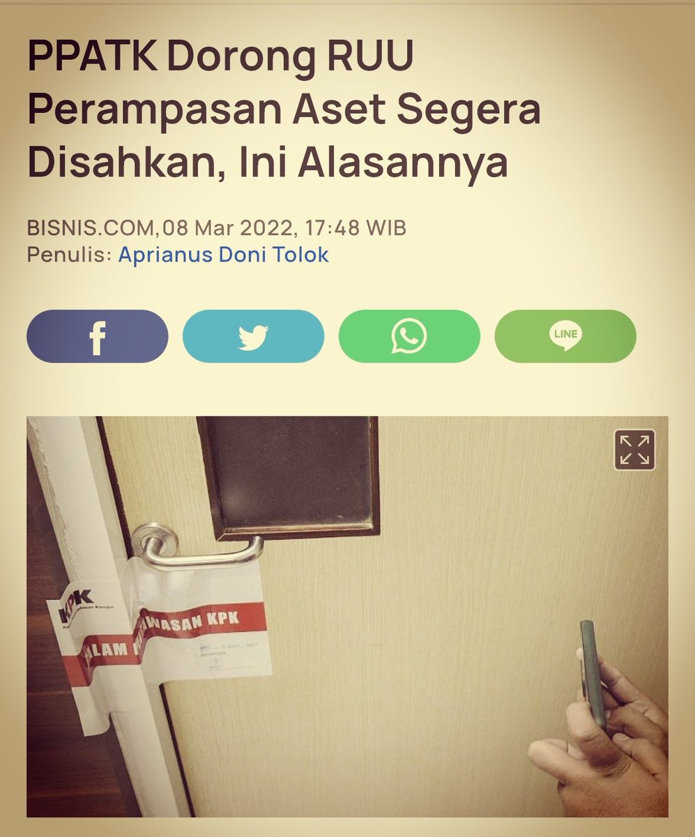RUU Perampasan Aset sampe saat ini masih mandek di DPR
Banyak Koruptor takut miskin sesudah kena tangkap...
Pejabat2 busuk terang2an bakal menolak RUU ini.

Presiden <a href="/jokowi/">Joko Widodo</a>, <a href="/PPATK/">PPATK</a> dan KPK terus berjuang ntuk ini, dekadek Mahasewa kgak kliatan..