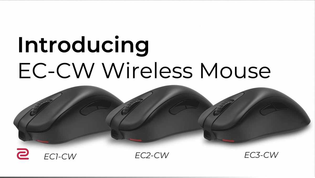 ZOWIE_EU's tweet image. Introducing a new EC-CW wireless mice lineup available in three sizes, EC1-CW, EC2-CW and EC3-CW.

EC-CW comes with a unique standalone enhanced wireless receiver and an enhanced antenna at the front tip.

Check this video to learn more about EC-CW series: youtu.be/DjiWP7_sh8o