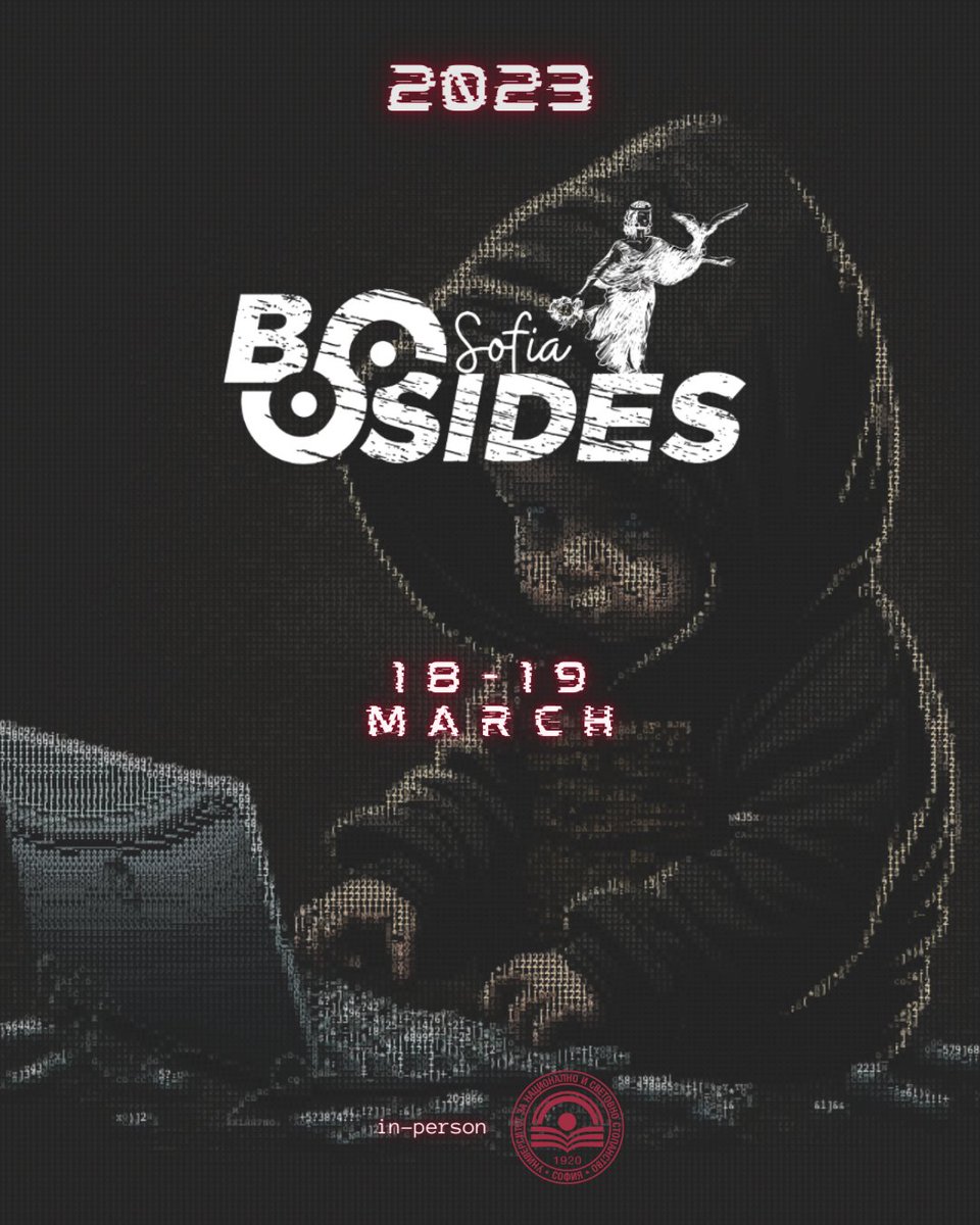 #Security #BSides #Sofia will be back in #2023.
Bigger, cooler and SaaS-y. Don’t ran som ware, just come in <a href="/unwebg/">УНСС | UNWE</a> on 18-19 March. We are waiting for you.