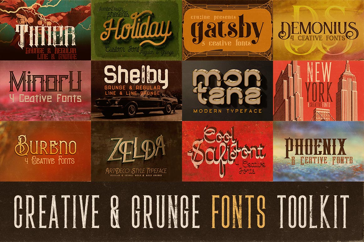 Exclusive Freebie on dealjumbo.com - 12 retro &amp; vintage font families for FREE - lnkd.in/dK_fYyvQ Please use code FREE5 in checkout and enjoy 🙂 Ending Jan 8! #free #freebie #bundle #fonts #vintage #retro #typography