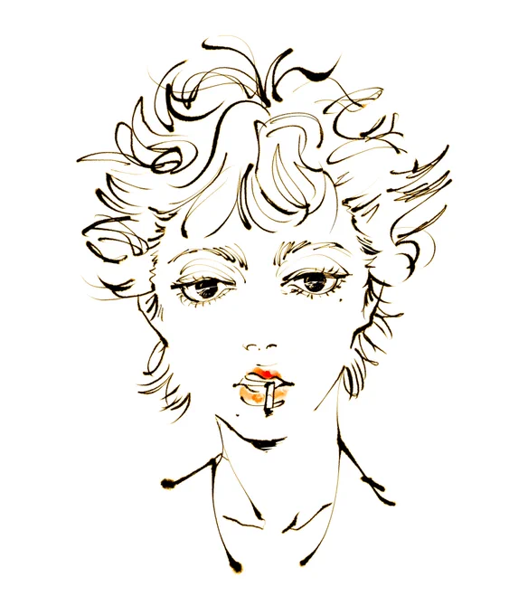 ボンバーヘアrkgk#イラスト#illustration 