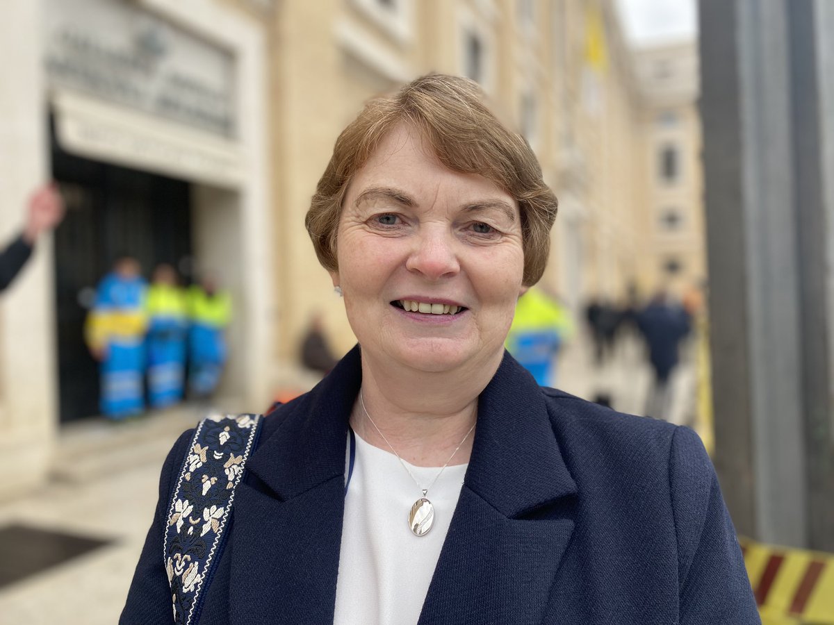 With true Donegal spirit, Mary Maguire was not a bit nervous reading at the requiem mass for Emeritus Pope Benedict today. She was asked to be involved on Monday. More on @RTENews throughout the day.