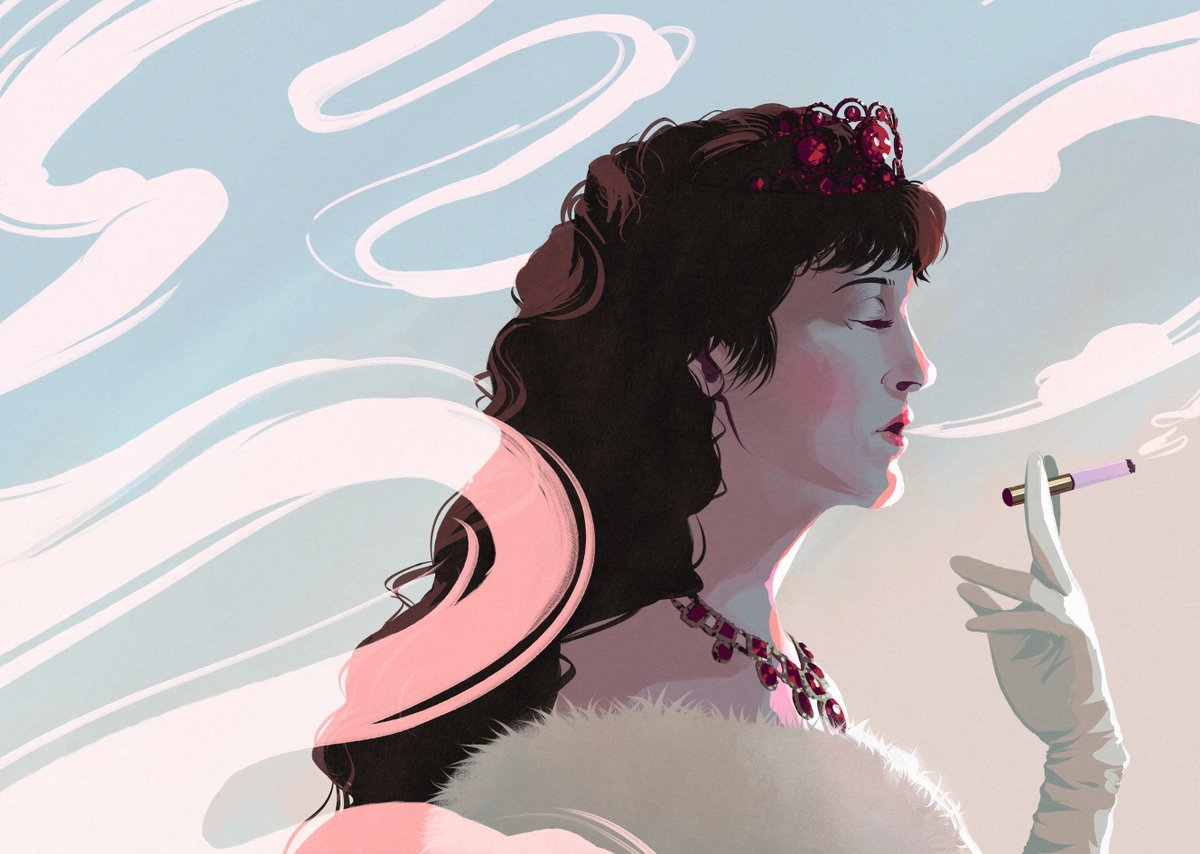 jmcillustration's tweet photo. An illustration for a film review of Corsage, written by @KiberdRory and featured in the latest issue of @totallydublin 👑

https://t.co/hzPANo8aD5 https://t.co/KLb02FiiNK