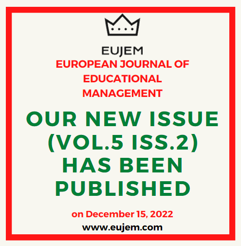 Eujem_'s tweet photo. We are pleased to announce that our latest issue  (Vol.5 Iss.2)
See https://t.co/L0l4rjgTHL
#journal #eric #erihplus #educationalmanagement #article #educationalresearch #peerreviewed #submission #academic #manuscript #publication #author #openaccess #educationaladministration https://t.co/dJIewZHr9B