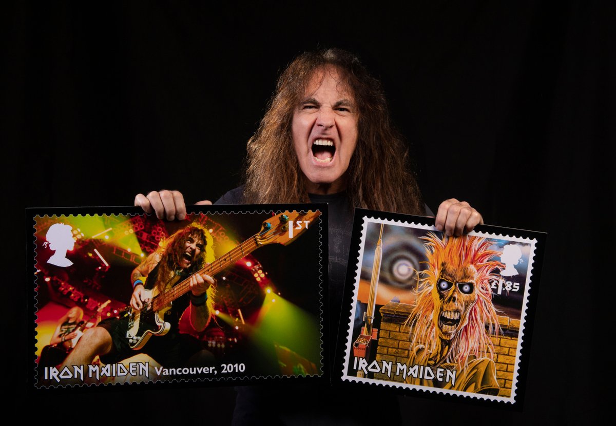 IronMaiden's tweet photo. We're very proud and excited to announce that Royal Mail are to honour Iron Maiden with a set of special stamps!

To pre-order and find out more, head to https://t.co/FKdfOA1BNx

@RoyalMail @RoyalMailStamps

#RoyalMail #IronMaiden #Stamps #Eddie #StampCollecting https://t.co/qrGoKHFqxR