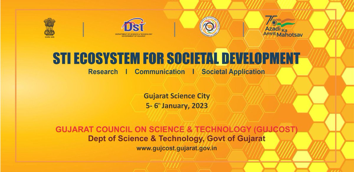 Punam_Bhargava's tweet image. #Scientists are ready for a #surgicalstrike in #cancercell to explore anti-cancer drug inside the body.

During #GUJCOST organized #STI Ecosystem for #Societal Development, Dr Sudipta Basu @iitgn presented the societal implication of project funded under #STIPolicy of #Gujarat.