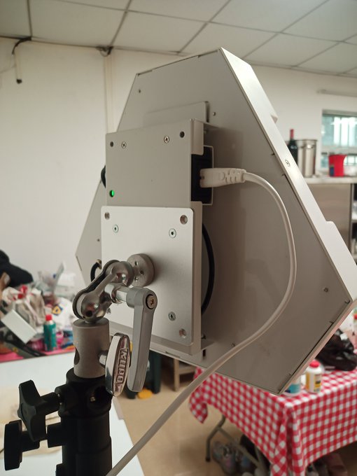 Had to get some plumbing fixed in the kitchen today so moved one of my big Far-UVC emitters in there