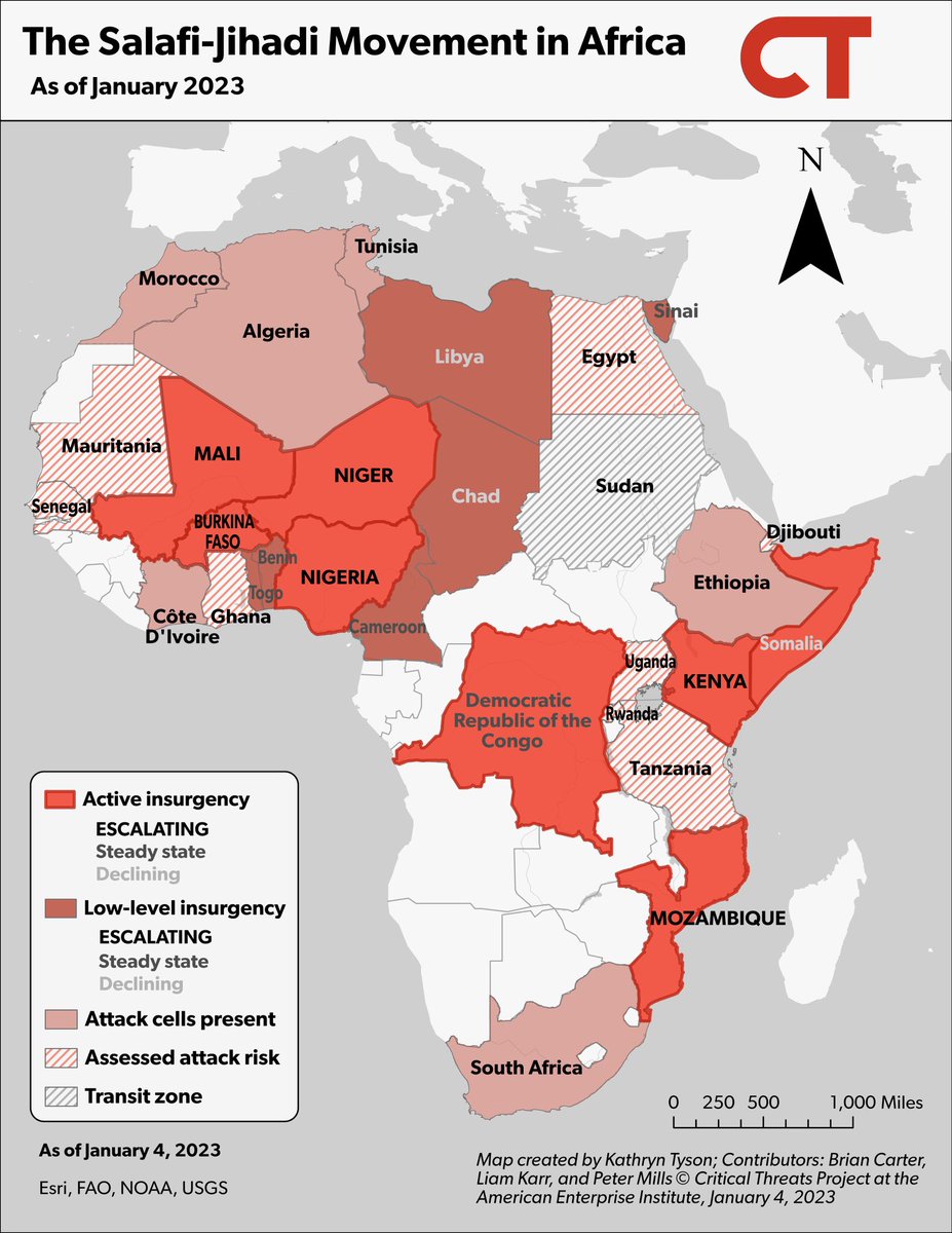 أفريقيا أصحبت تحت خطر تهديدات التنظيمات الإرهابية 

الوضع وصل في بعض المناطق إلى مرحلة التحكم الكاملة

الغريب أن الإعلام لا يسلط الضوء على مثل هذه التطورات المخيفة!